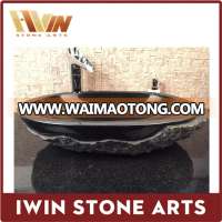 China manufacturer wholesale black marble washing basin,stone sink,stone basin