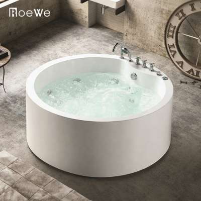 small size round shape bathtubs whirlpool freestanding acrylic massage bathtub